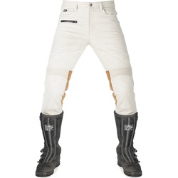 Fuel Sergeant 2 Motorrad Textilhose, weiss, Größe 34 für Männer