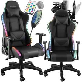 Tectake Tartaros Gaming-Stuhl Schwarz PC