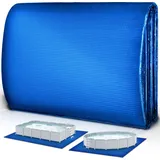 tillvex Poolunterlage Rechteckig 445 x 254 cm Bodenplane Bodenschutzplane Pool Bodenschutz Folie