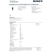 RAFI 1.15.106.301/0518 Drucktaster 35V 0.1A tastend (L x B x H) 11 x 11 x 32mm 1St.