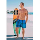 Guggen Mountain Badehose kariert in Blau* | Gr.: XXL