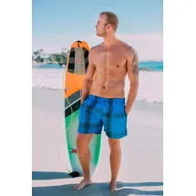 Guggen Mountain Badehose kariert in Blau* | Gr.: XXL