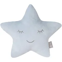 roba Kuschelkissen Stern 1 x 1 cm Hellblau