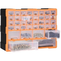 Tidyard Multi-Schubladenschrank Ordnungssystem, Kleinteilemagazin Stapelboxen Schüttenregal Sichtlagerkästen Lagersystem mit 40 Schubladen
