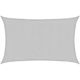 vidaXL Sonnensegel Hellgrau 8x5 m 100% Polyester Oxford