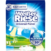 Weißer Riese Universal Pulver (90 Waschladungen), Vollwaschmittel riesig stark gegen Flecken, Kalt-Aktiv schon ab 20° C, ergiebiges Waschpulver, ideal für Familien mit Kindern