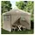 vidaXL Partyzelt 3 x 3 m inkl. 4 Seitenteile Schwarz
