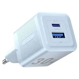 Vention Wandladegerät, mit 2 Ports USB-C USB 30W Blau