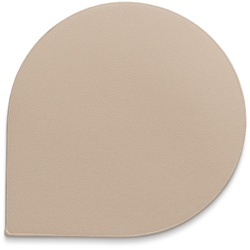 Untersetzer Edel PU-Leder beige 4Stk 10,0x10,0x0,17cm