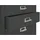 Proregal Rollcontainer HxBxT 55x40x41cm Metall 4 Schubladen Dunkelgrau Schubladenschrank Stahlschrank Aktenschrank