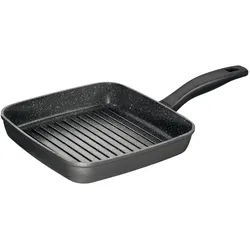 STONELINE Grillpfanne, Aluminiumguss, 26x26 cm, Induktion STONELINE grau