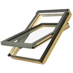 Fakro Dachfenster FTP-V U3 Schwingfenster Holz 134 x 118 cm