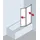 Kermi Vario 2000 2-flüglig 115,1-116,7x140cm, Silber ESG KermiClean