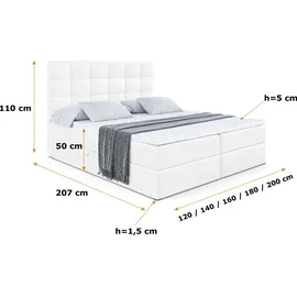 altdecor Brugo 160 x 200 cm H4 Weiß