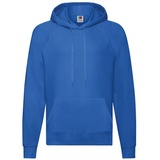 FRUIT OF THE LOOM Lightweight Hooded Sweat, royal, S