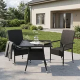 Juskys Yoro Polyrattan Gartenstuhl