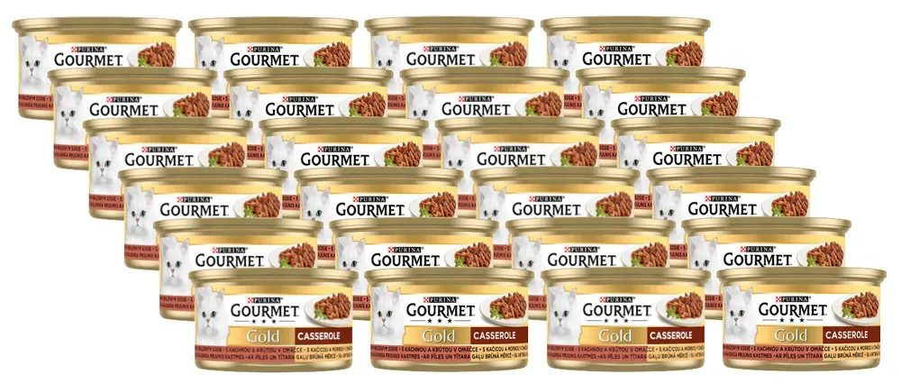 Purina Gourmet Gold Ente/Truthahn in Sauce 24x85g (Rabatt für Stammkunden 3%)