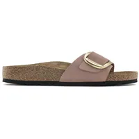 Birkenstock Madrid Big Buckle Nubuck Leather Sandalen - Old Rose in Rosa,