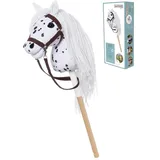 Hoppimals Tootiny Pferd auf einem Stock HOPPIHORSE Hobby Horse A4 Leopard