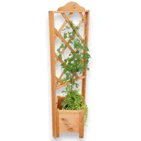 Promadino Eck-Pflanzkasten Botanica 47 x 140 cm Braun