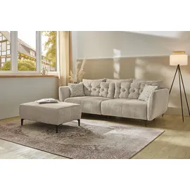 Jockenhöfer Hocker Salo Polyester 114 x 46 x 81 cm Beige/Grau