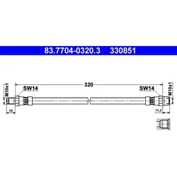 Bremsschlauch ATE 83.7704-0320.3 für Mercedes-Benz NSU Ponton S