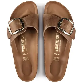 Birkenstock Madrid Big Buckle Nubukleder geölt cognac 39