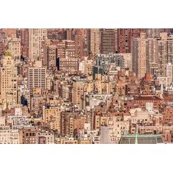 Fototapete PAPERMOON "Stadt", bunt, B:3,00m L:2,23m, Vlies, Tapeten