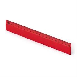 Metrie | Scholar-20HR Holzlineal rot mit mm-Skala | 20 cm