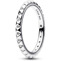 Pandora ME Pyramiden Ring aus Sterling Silber mit Cubic Zirkoniastein verziert, Größe: 52,
