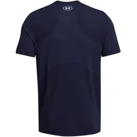 Under Armour Vanish Seamless SS in Blau, - Midnight Navy / Mod gray S