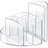 HAN Stiftehalter RONDO transparent Polystyrol 9 Fächer 14,0 x 14,0 x 10,9 cm