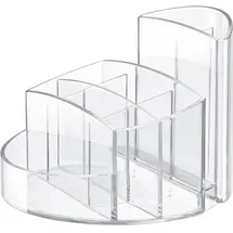 HAN Stiftehalter RONDO transparent Polystyrol 9 Fächer 14,0 x 14,0 x 10,9 cm