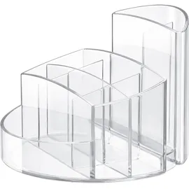 HAN Stiftehalter RONDO transparent Polystyrol 9 Fächer 14,0 x 14,0 x 10,9 cm