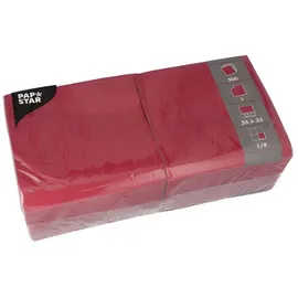 Papstar Servietten weinrot 1-lagig 33,0 x 33,3 cm, 500 St.