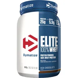 Dymatize Elite 100% Whey Rich Chocolate 942g - High Protein Low Sugar Powder Einheitsgröße