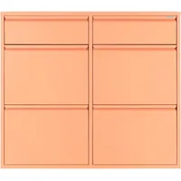 Spinder Design Schuhschrank Metall, Breite 40 cm orange