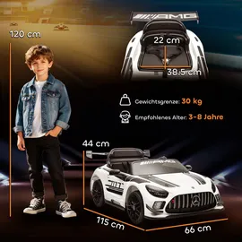 aiyaplay Kinder Elektroauto Mercedes-AMG 12V Weiß (1-tlg)