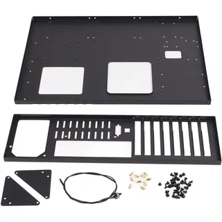 Mining Rig Case, Open Design Chassis Motherboard Case für Computer, SECC SSD Motherboard Computer Case, Support in 12.0 X 9.6in Motherboard, (ATX/M-ATX/ITX) Computer Case