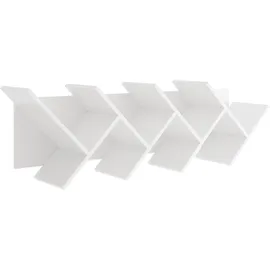 FMD Büchen 2 Wandregal 127,5 x 25,5 x 38,5 cm Weiß