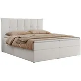 MKS Boxspringbett 160 x 200 cm H3 Weiß