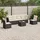 vidaXL Modell 60 Loungeset schwarz