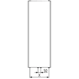 Kermi Flachheizkörper 1800 x 500 mm 1770 W weiß Typ 22