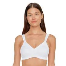 SUSA Damen Doppelpack BH, Weiß, 85D EU - 85D