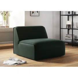 OTTO home Sessel Merid Polyester 84 x 70 x 97 cm Dunkelgrün als Modul oder separat verwendbar