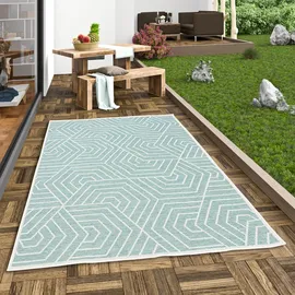 Pergamon In & Outdoor Flachgewebe Ottawa Trend Mintgrün 80x150cm