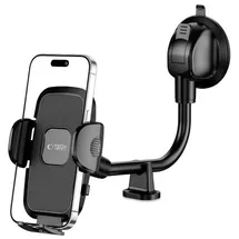 techprotect V3 Langarm-Autotelefonhalter für Windschutzscheibe/Cockpit Schwarz