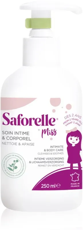 Saforelle Miss sanftes Gel zur Intimhygiene für Kinder 250 ml