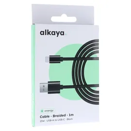 Alkaya USB-C 1 m Schwarz