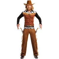 Boland - Kostüm Cowboy für Herren, 3-teilig, Faschingskostüm für Mottoparty, Halloween oder Karneval, Wilder Westen